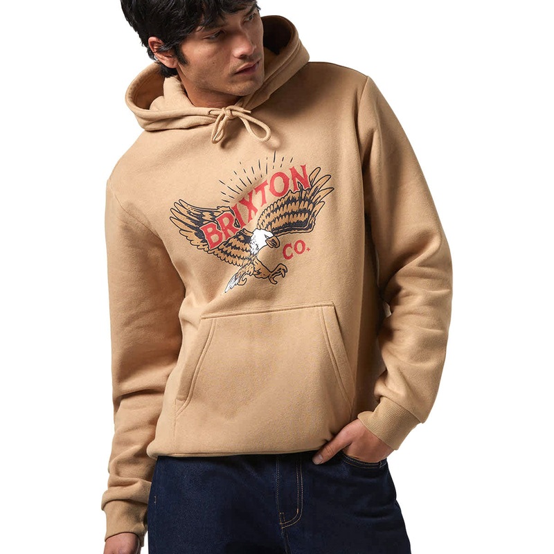 Brixton Keeler Hoodie – Sand
