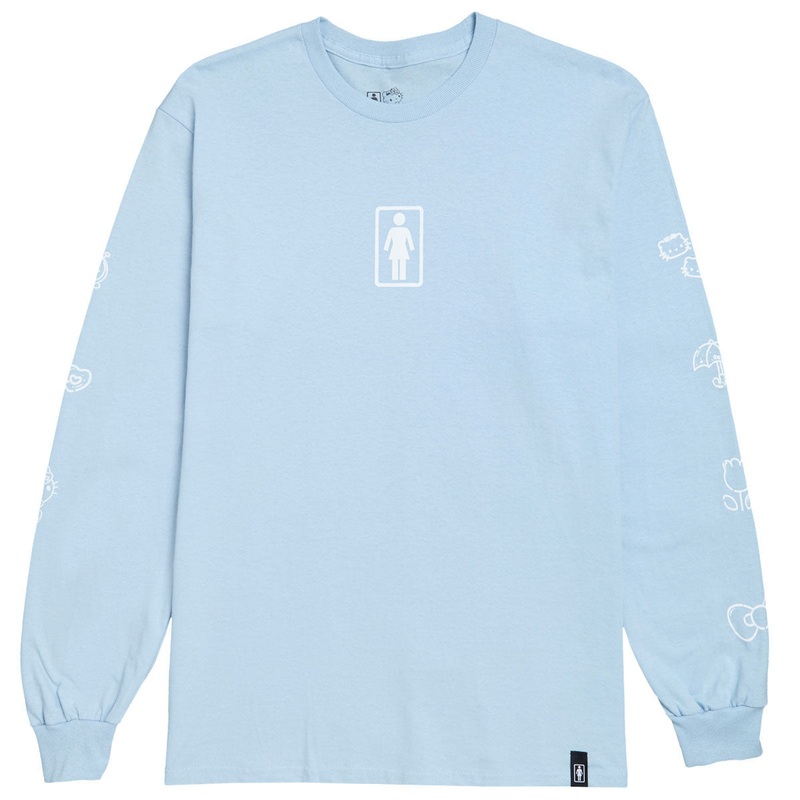 Girl x Hello Kitty Sleeve Long Sleeve T-Shirt – Powder Blue