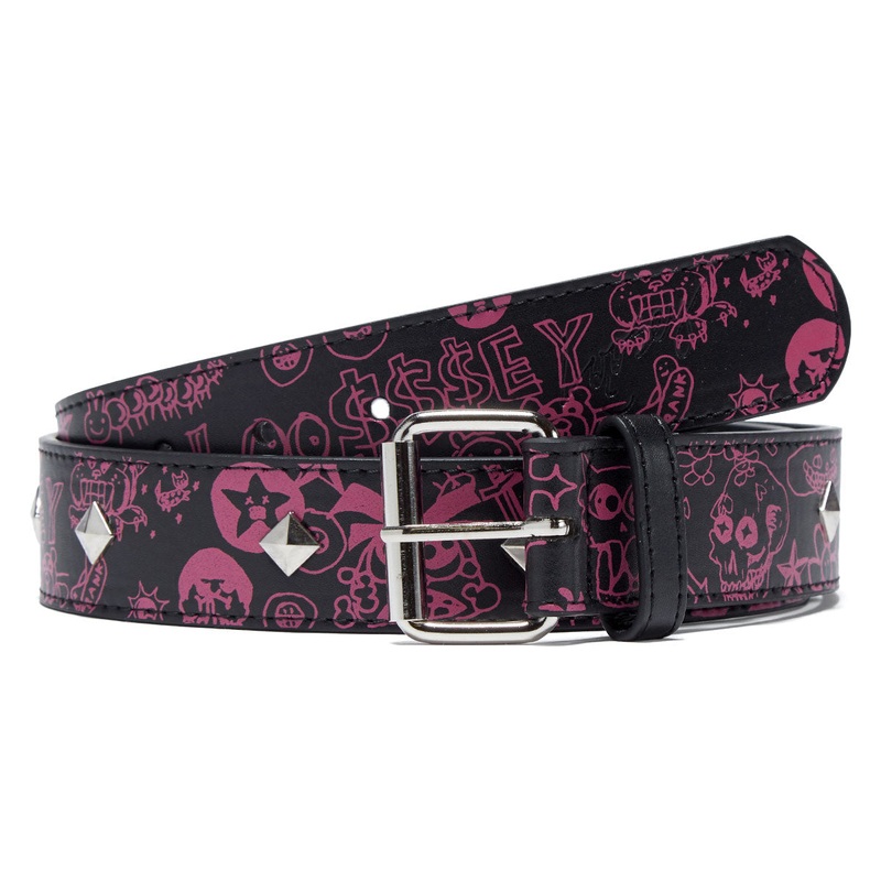 Loosey Franky Chaos Belt – Black/Pink Studded