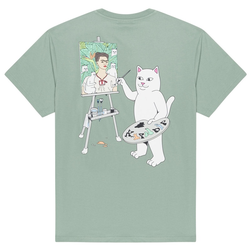 RIPNDIP Art Club T-Shirt – Dusty Sage
