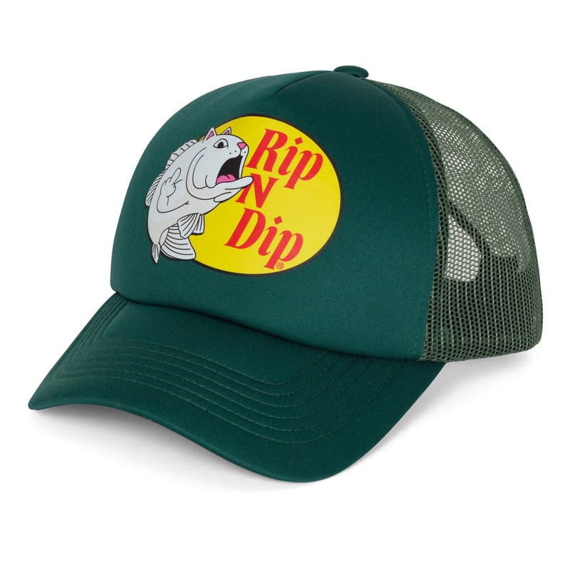 RIPNDIP Catfish Trucker Hat – Light Olive