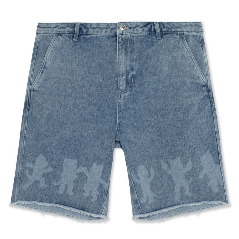 RIPNDIP Cosmic Nerm Denim Shorts – Medium Wash
