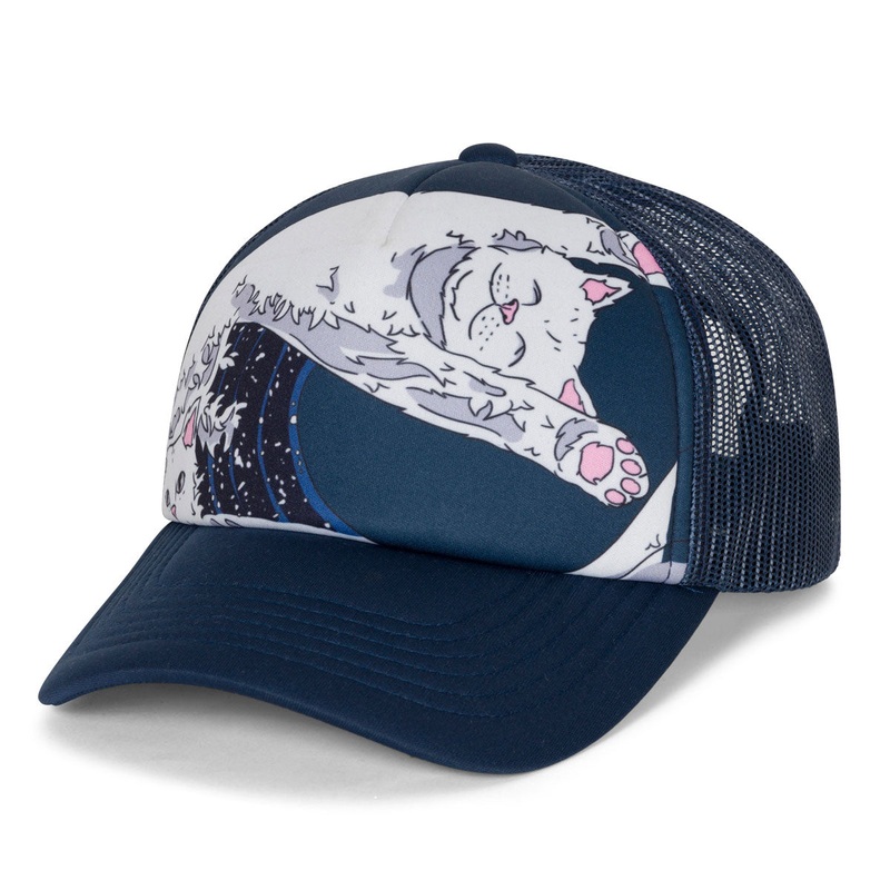 RIPNDIP Great Wave Trucker Hat – Slate