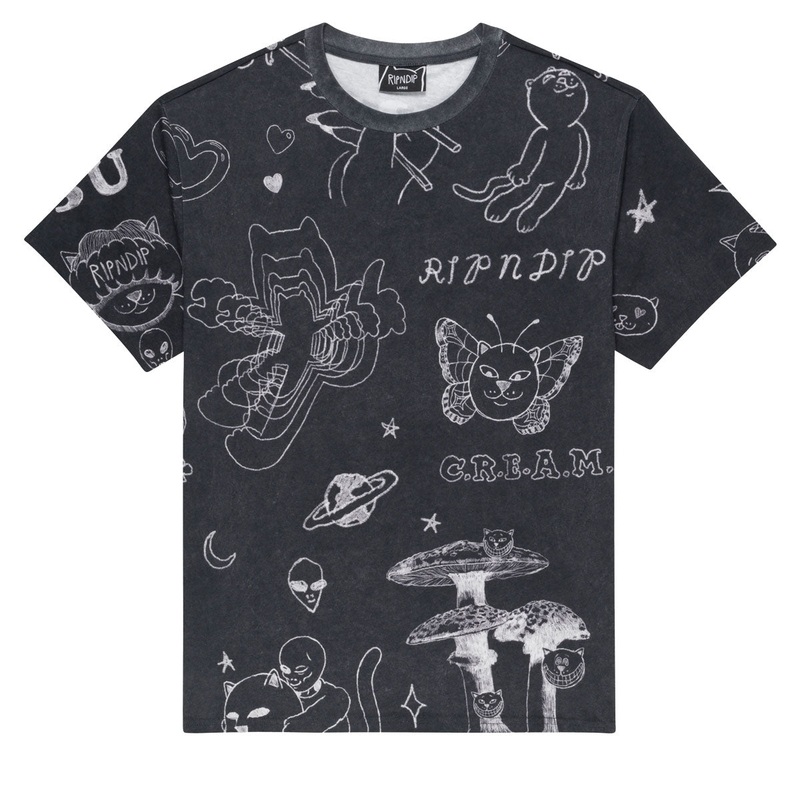 RIPNDIP Nermal Domination T-Shirt – Black Wash