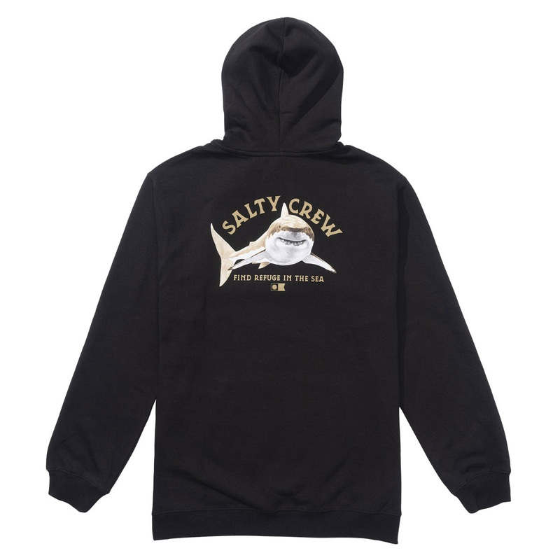 Salty Crew Lurking Fleece Hoodie – Black