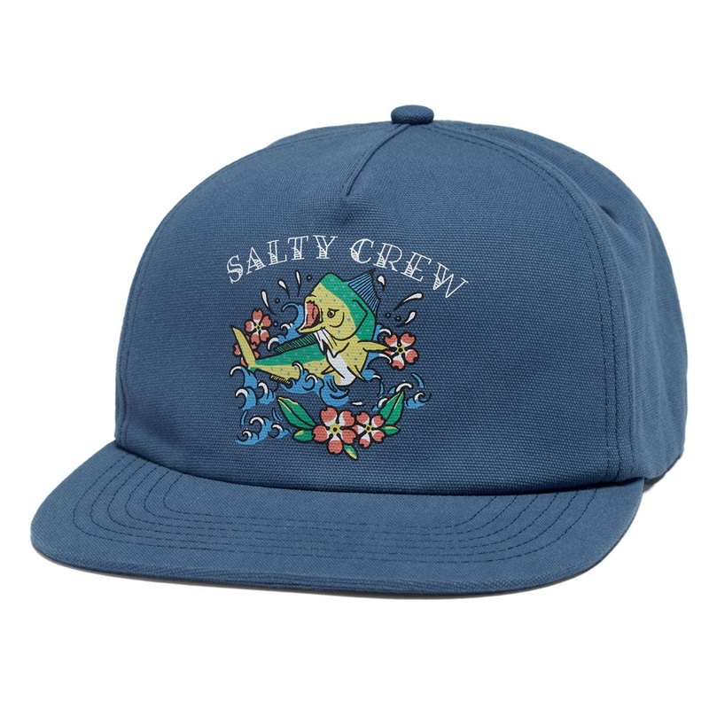 Salty Crew Old School 5 Panel Hat – Slate