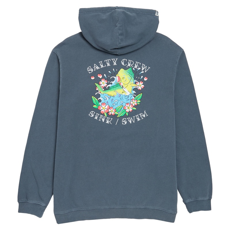 Salty Crew Old School Vintage Fleece Hoodie – Bluefin