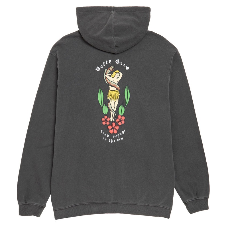 Salty Crew Old School Vintage Fleece Hoodie – Coal