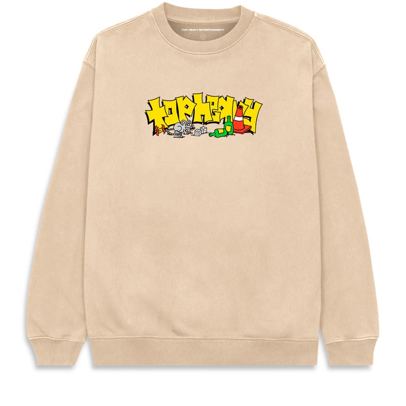 Top Heavy Skate Rat Sweatshirt – Khaki