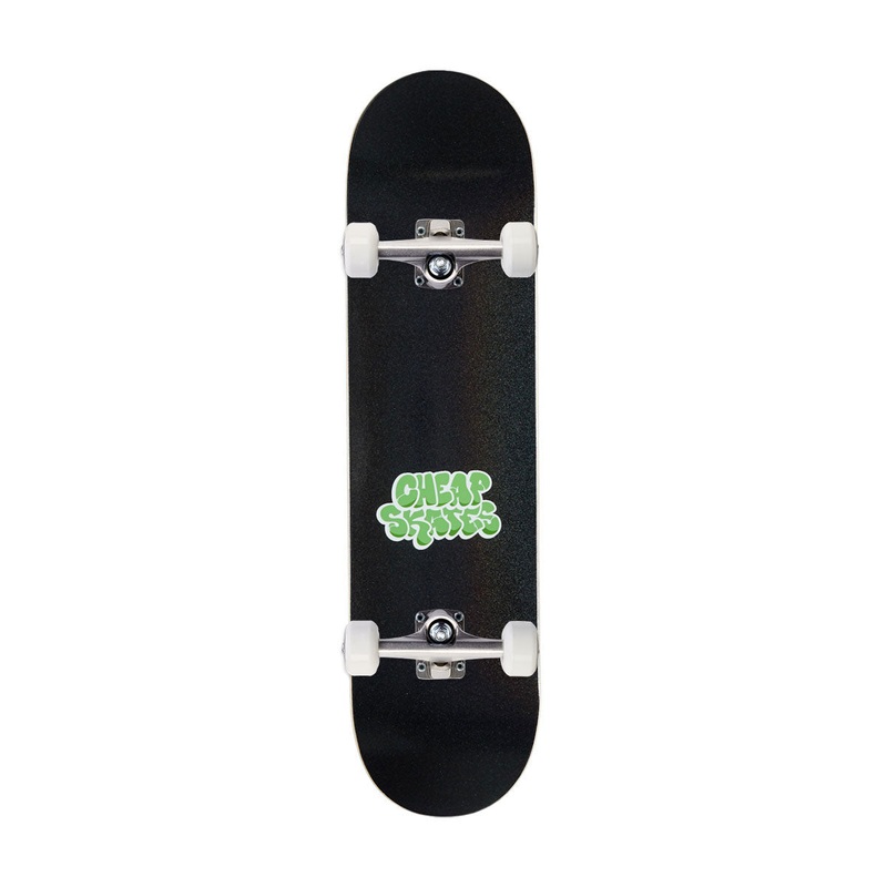 CCS Cheap Skates Tag Glitter Mini Skateboard Complete – Black – 7.00