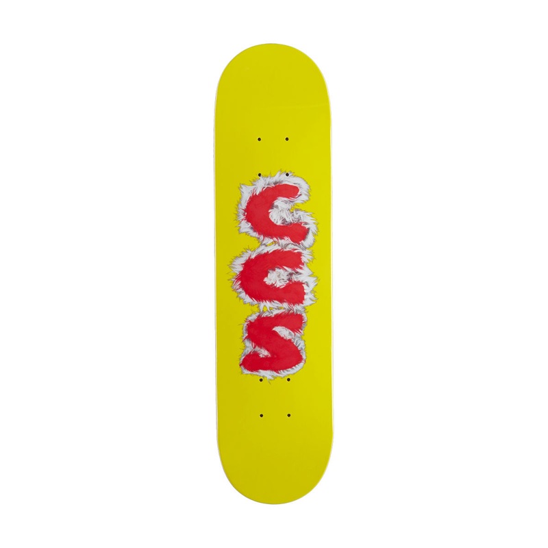 CCS Furry Letters Mini Skateboard Deck – Yellow – 7.00