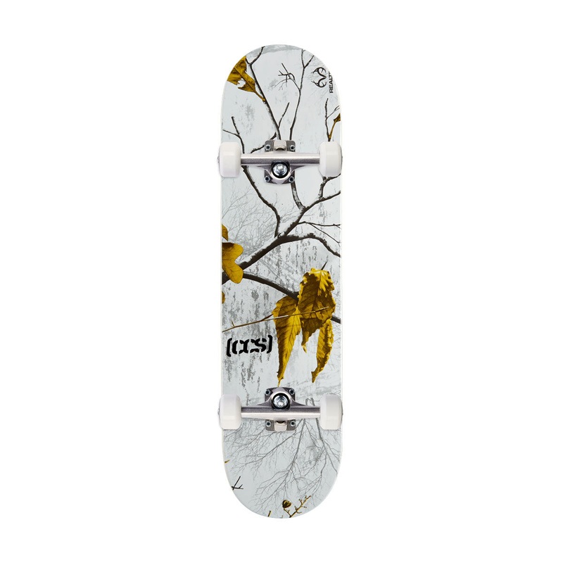 CCS x Realtree Logo Mini Skateboard Complete – Snow – 7.00