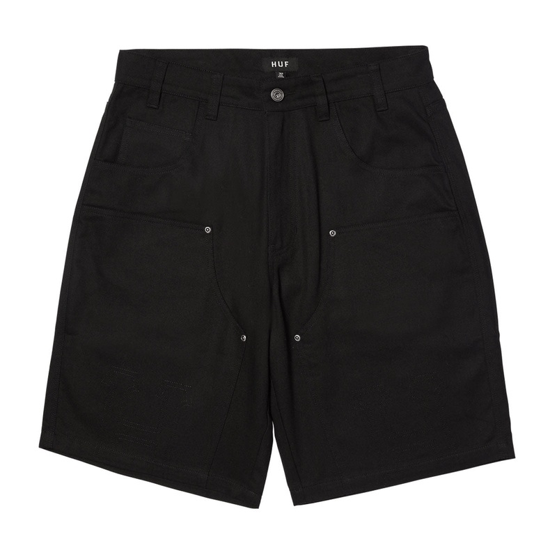 HUF Classic H Double Knee Work Shorts – Black