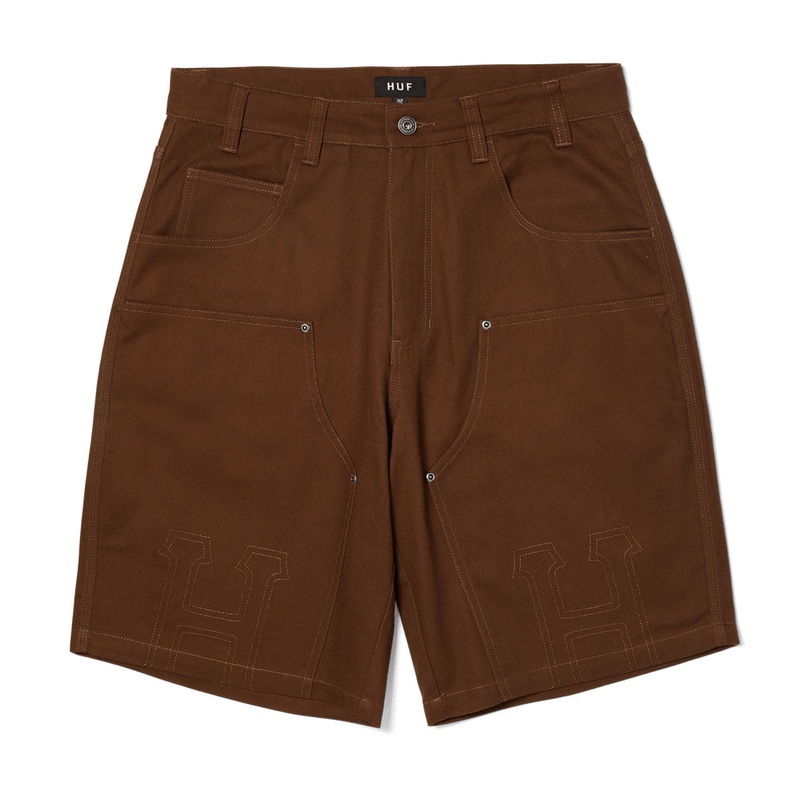 HUF Classic H Double Knee Work Shorts – Brown