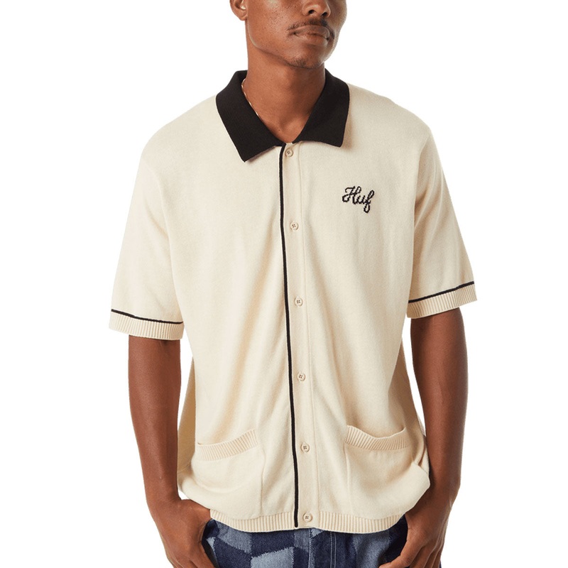 HUF Icarus Knit Top Shirt – Natural