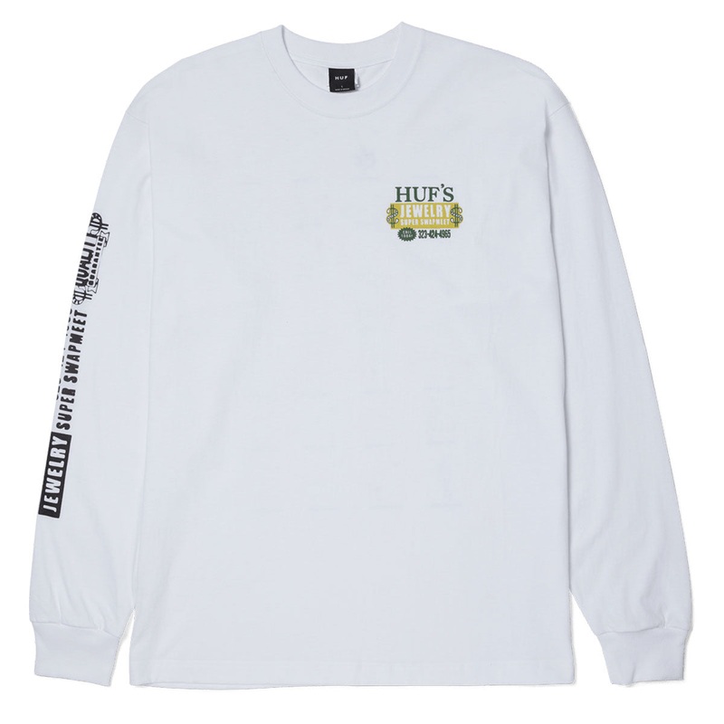 HUF Jewelry Long Sleeve T-Shirt – White