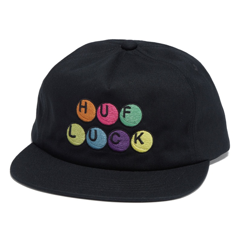 HUF Lucky 5 Panel Snapback Hat – Black