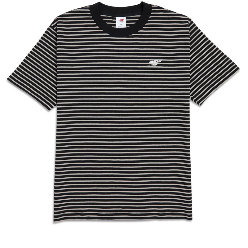 New Balance Numeric Thin Stripe T-Shirt – Black