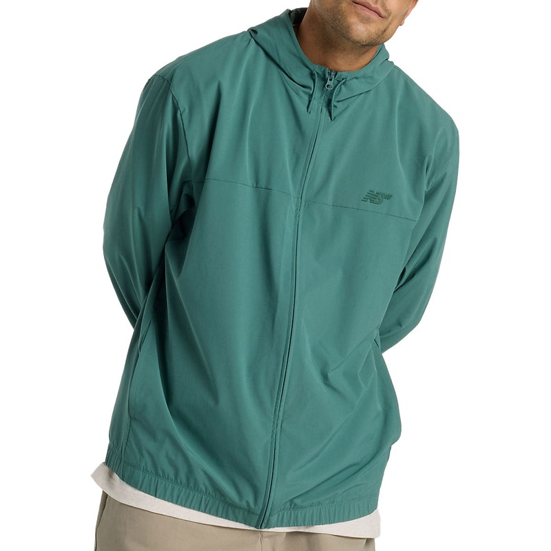 New Balance Numeric Woven Full Zip Jacket – New Spruce