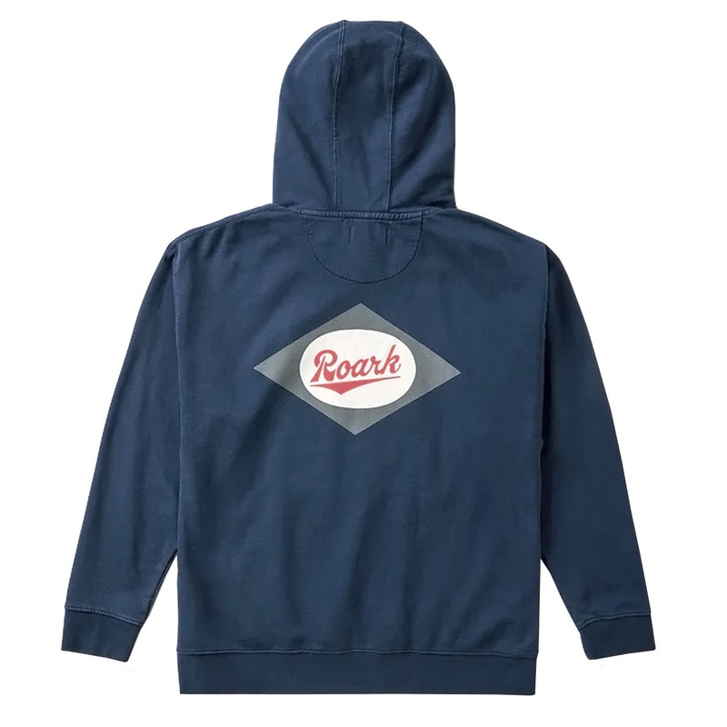 Roark Diamond Script Fleece Hoodie – Navy