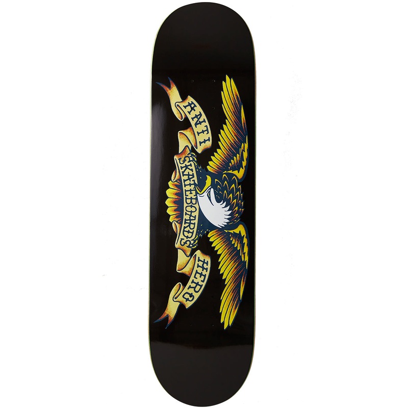 Anti-Hero Classic Eagle Skateboard Deck – Black – 8.125