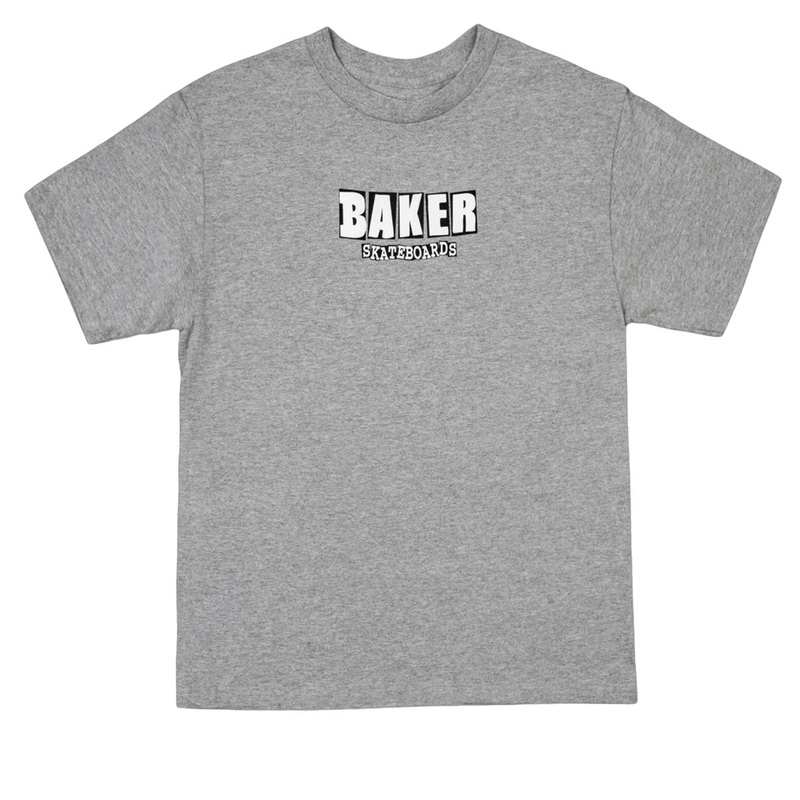 Baker Brand Logo T-Shirt – Heather Grey 2025