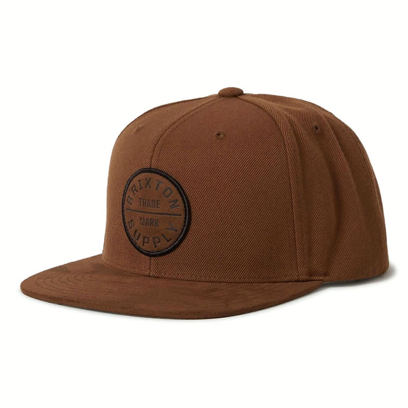 Brixton Oath III Snapback Hat – Coffee/Coffee