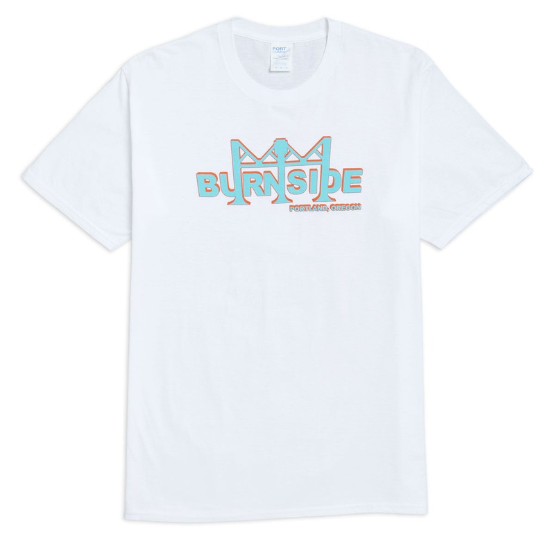 Burnside Official T-Shirt – White/Teal