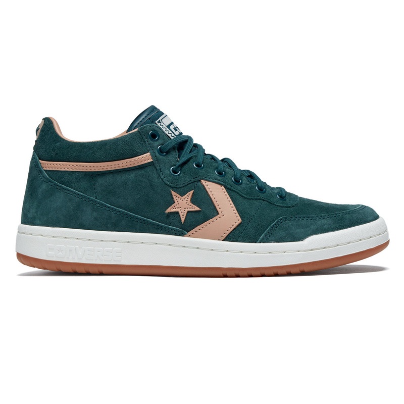 Converse Fastbreak Pro Mid Shoes – Rubber Plant/Vachetta Beige
