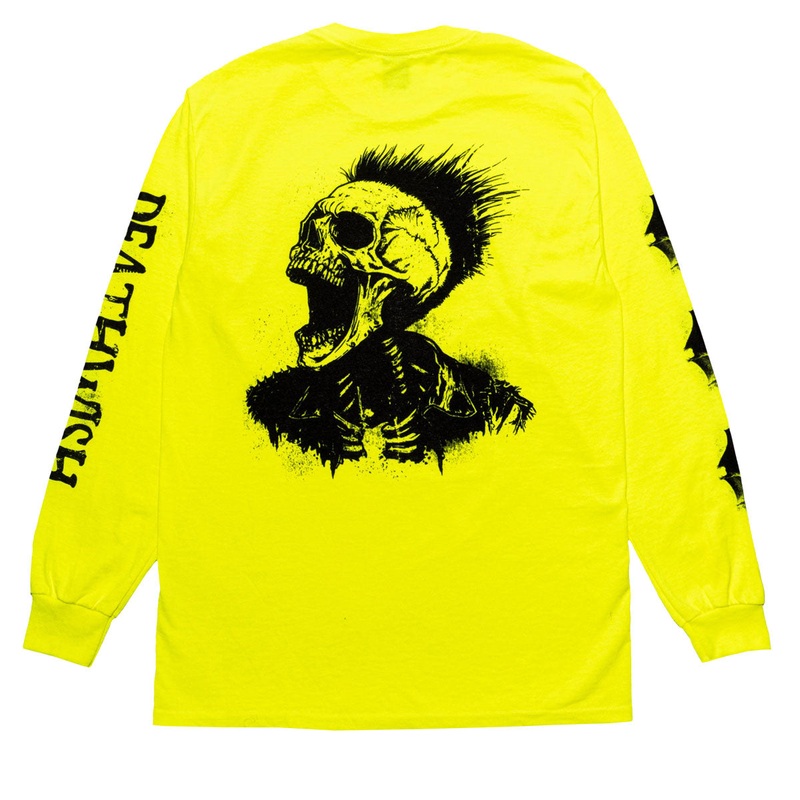 Deathwish Creeping Long Sleeve T-Shirt – Neon Green