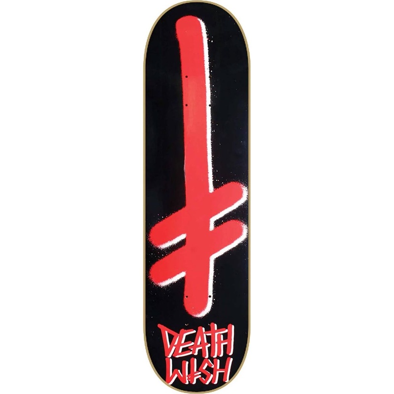 Deathwish Gang Logo Skateboard Deck – Black/Red – 8.25