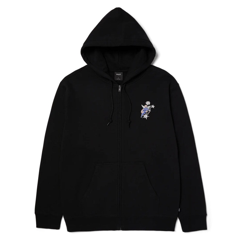 HUF Cupid Full Zip Hoodie – Black
