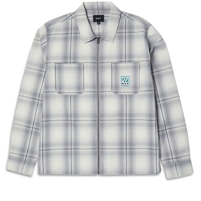 HUF Fillmore Plaid Shacket Jacket – Grey
