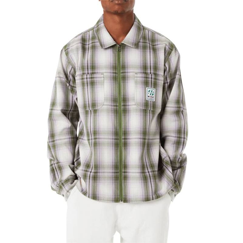HUF Fillmore Plaid Shacket Jacket – Leaf