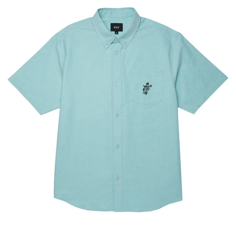 HUF Icarus Oxford Shirt – Diffused Jade