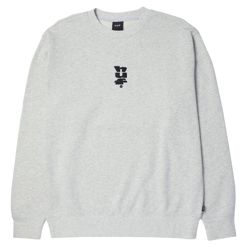 HUF Set Megablast Crewneck Sweatshirt – Ash