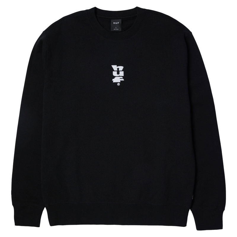 HUF Set Megablast Crewneck Sweatshirt – Black