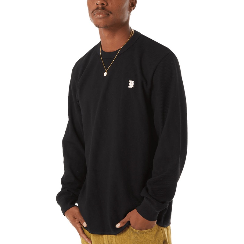 HUF Shrader Long Sleeve Thermal Shirt – Black