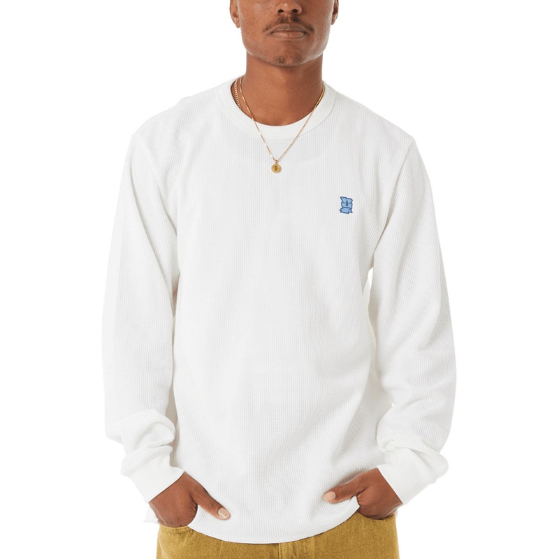 HUF Shrader Long Sleeve Thermal Shirt – White