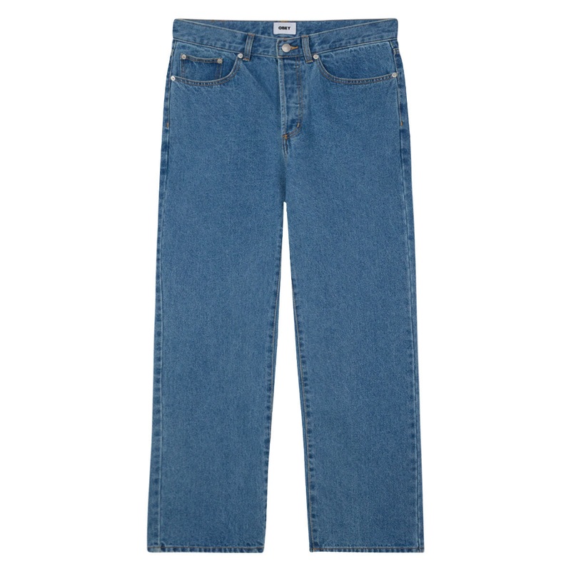 Obey Classic Baggy Denim Jeans – Light Indigo