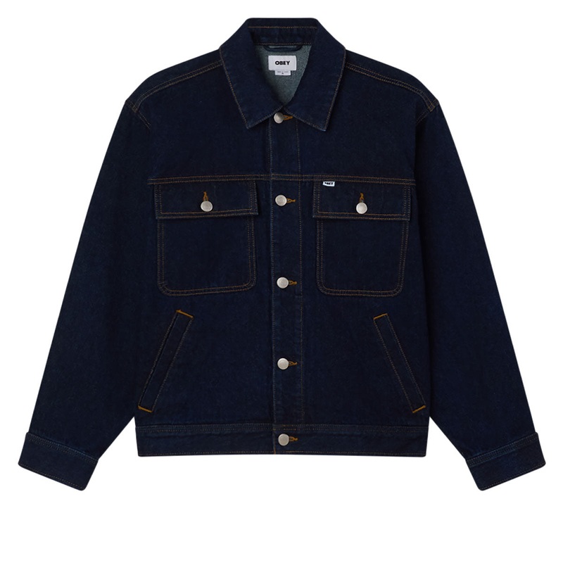 Obey Opena Jacket – Rinse Indigo