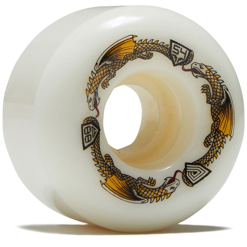 Powell-Peralta Dragon Formula 88a A2 Skateboard Wheels – Off White – 54mm