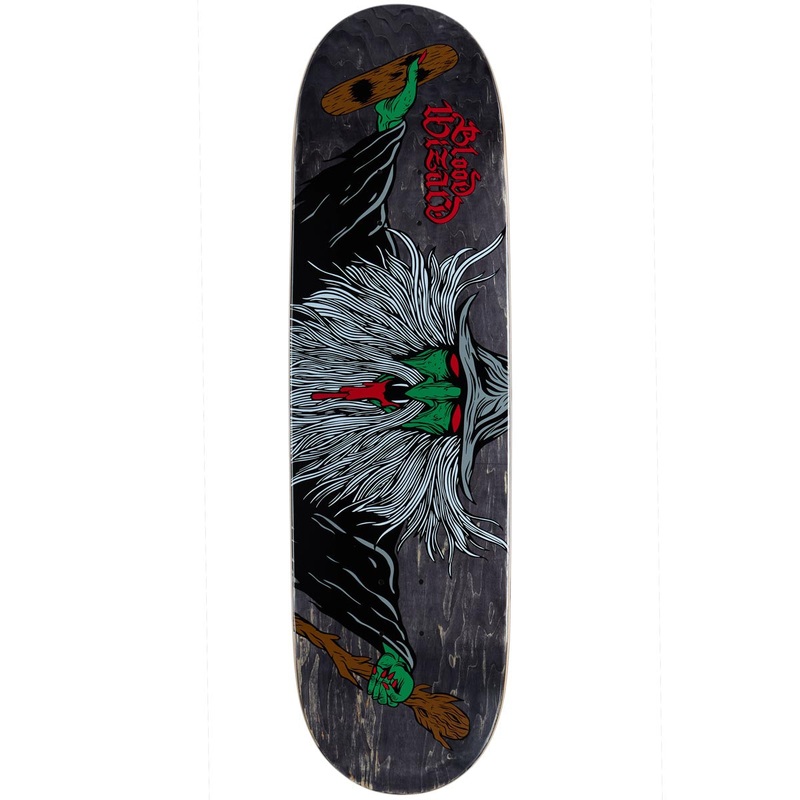 Blood Wizard Flying Wizard Skateboard Deck – Assorted Stains – 9.00