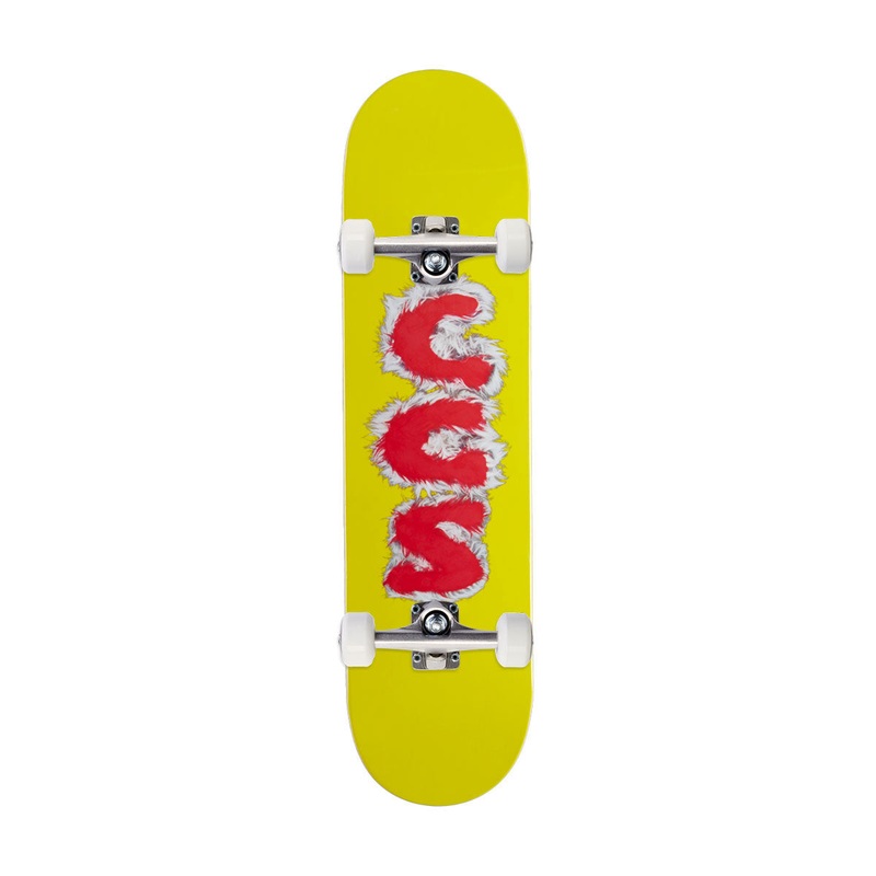 CCS Furry Letters Mini Skateboard Complete – Yellow – 7.25