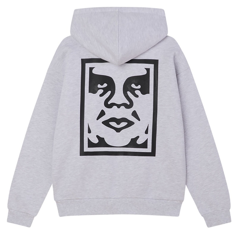 Obey Bold Icon Extra Heavy Hoodie – Ash Grey