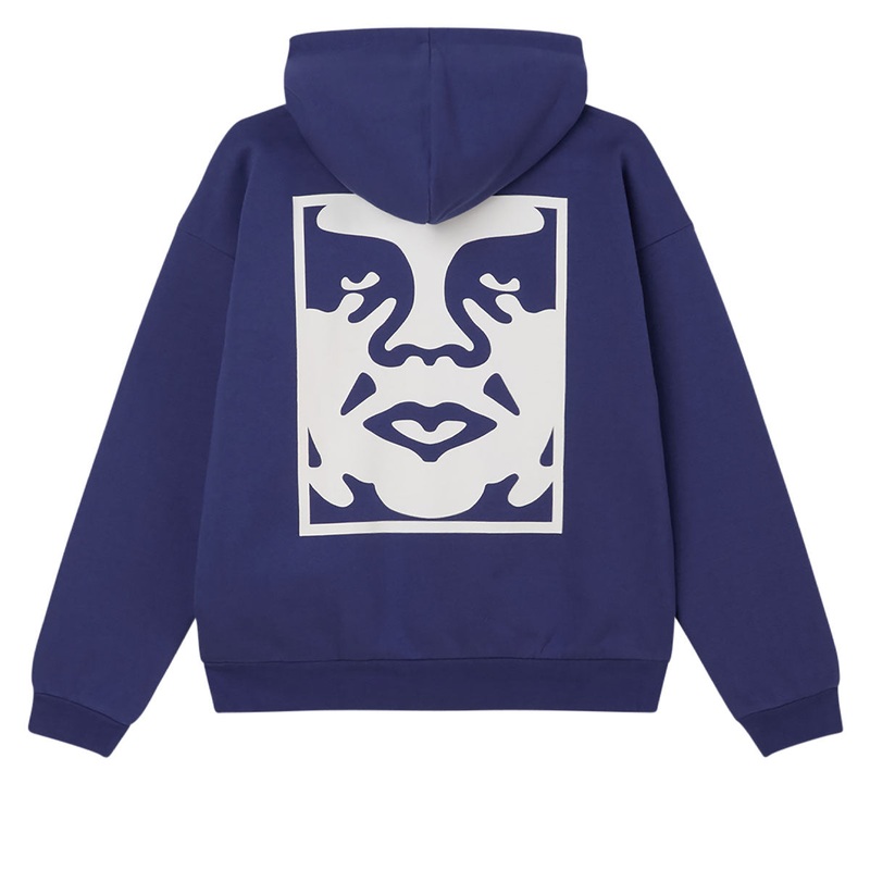Obey Bold Icon Extra Heavy Hoodie – Skipper Blue