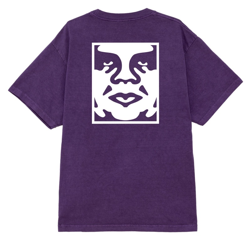 Obey Bold Icon Face T-Shirt – Pigment Imperial Purple
