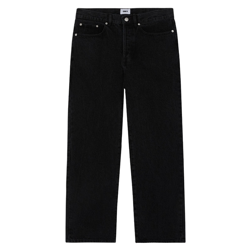 Obey Classic Baggy Denim Jeans – Faded Black