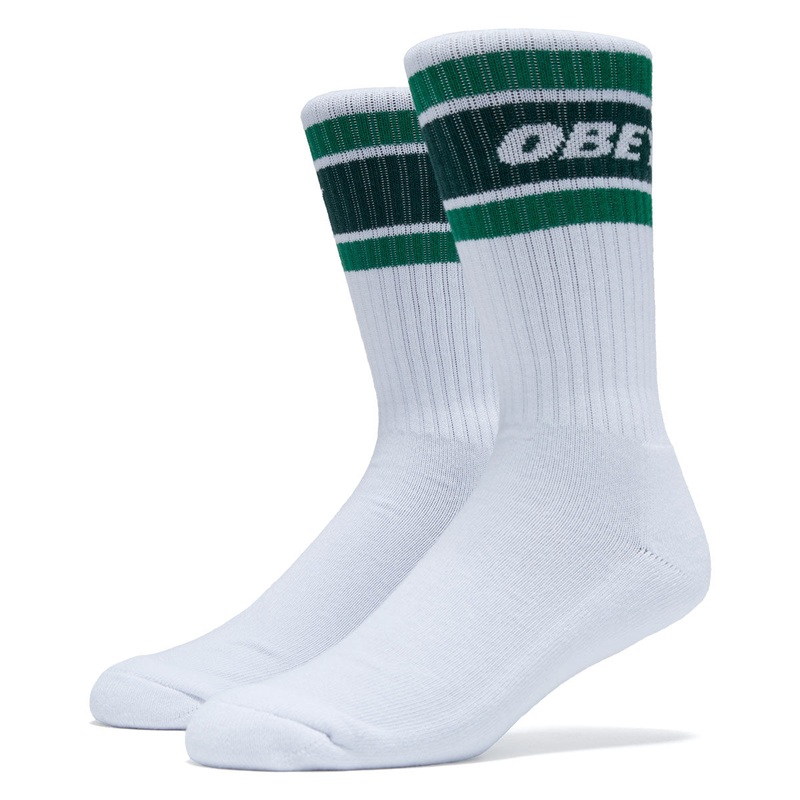 Obey Cooper II Socks – White/Green
