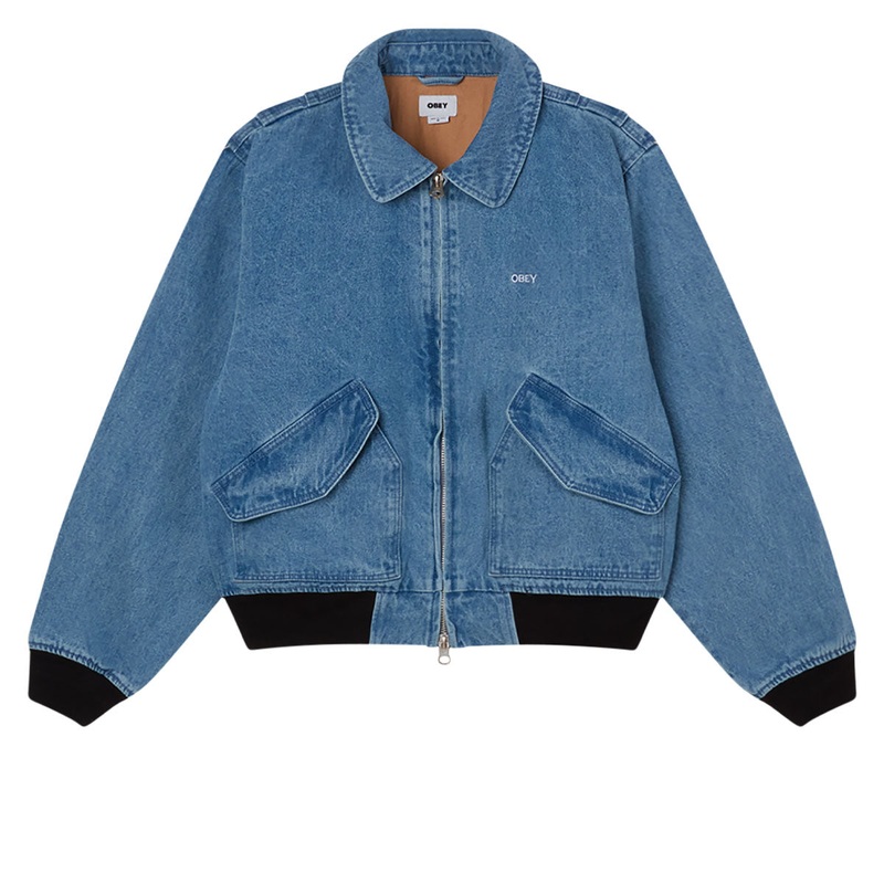 Obey Denim Cwu-45p Jacket – Light Indigo